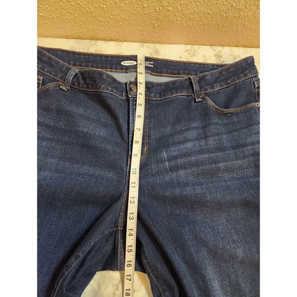Old Navy Womens Blue Secret Slim Pockets High Rise Kicker Boot-Cut Jeans Size 22 - Picture 6 of 7